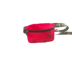 Pink Logo Fanny Pack adjustable strap